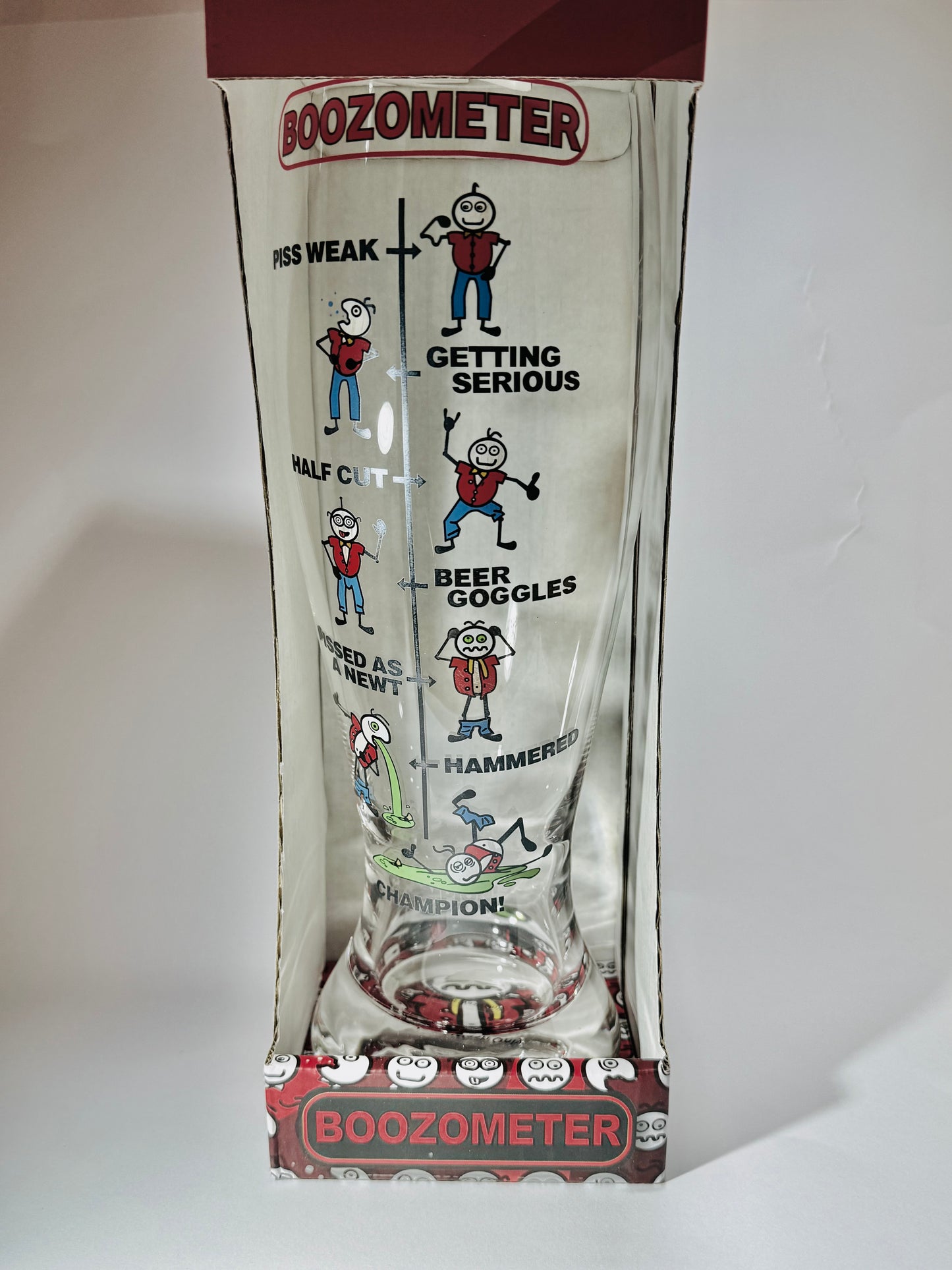 Boozometer 1.5 Litre Novelty Beer Glass