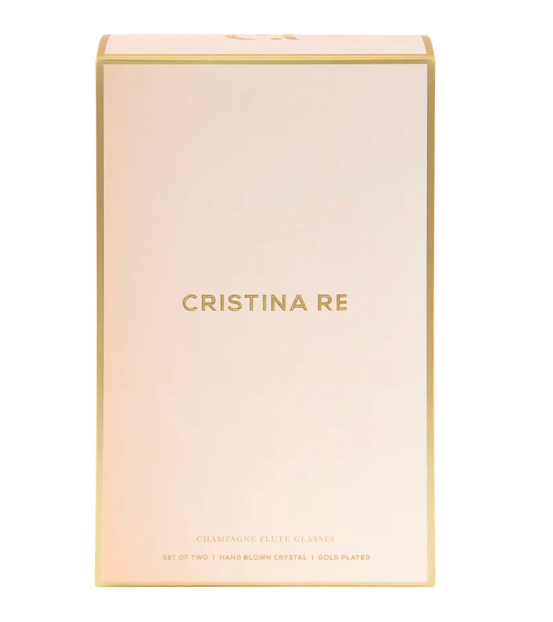 Cristina Re Mr and Mrs Crystal Champagne Flutes