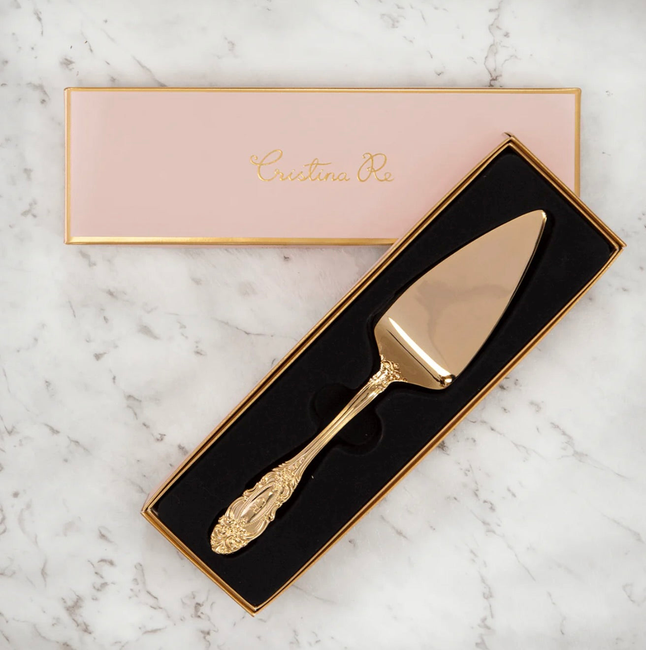 Cristina Re Gold Vintage Cake Server