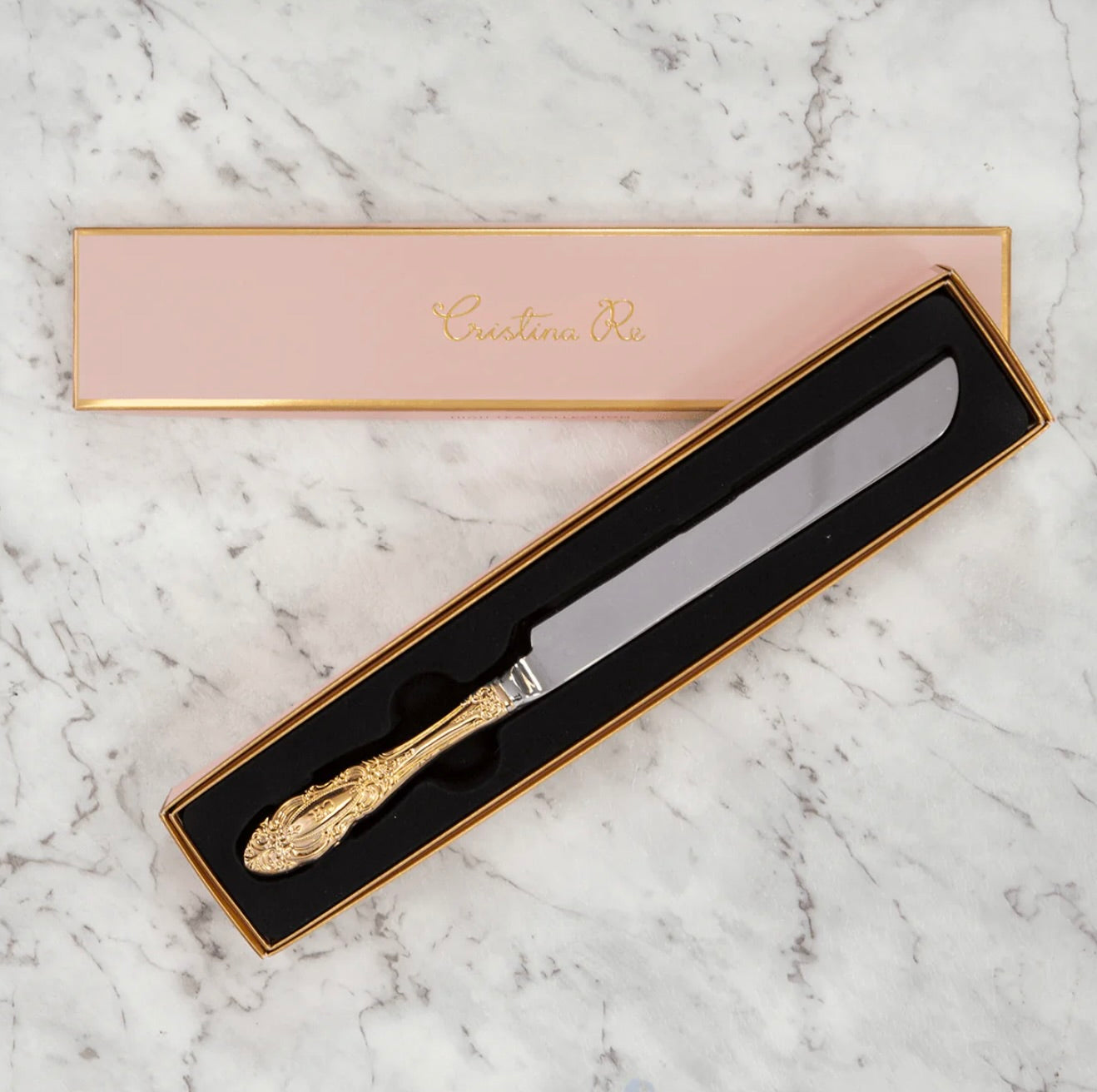 Cristina Re Gold Vintage Cake Knife