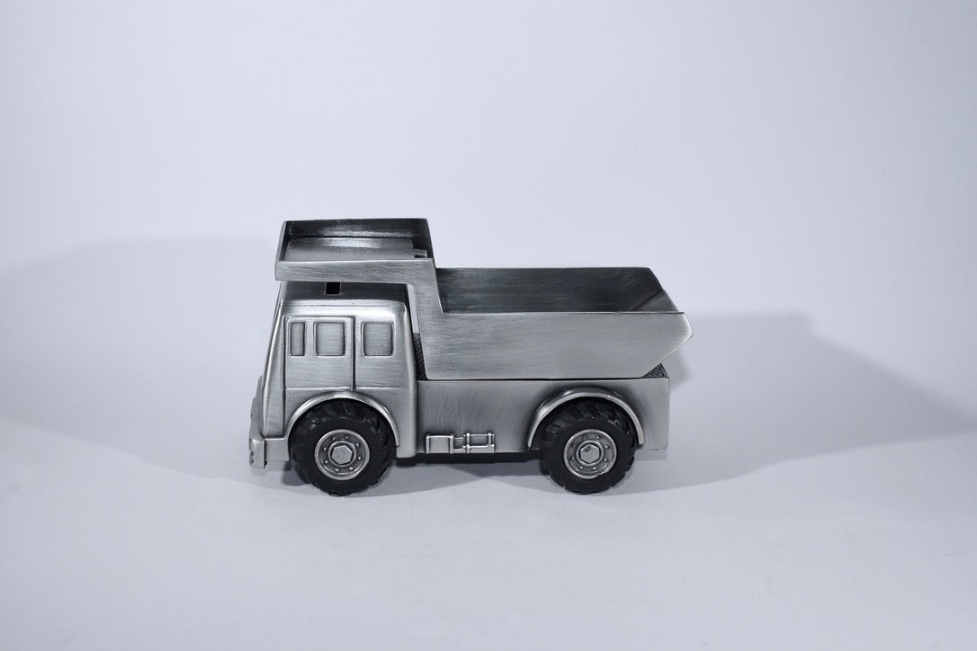 Pewter Tip Truck Money Bank