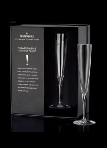 Waterford Crystal Elegance Champagne Trumpet Flutes