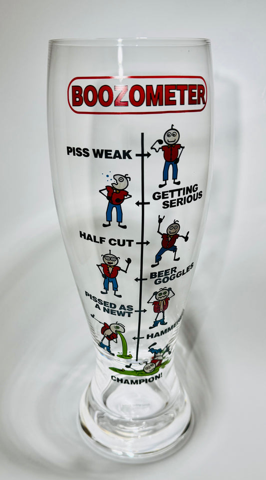 Boozometer 1.5 Litre Novelty Beer Glass