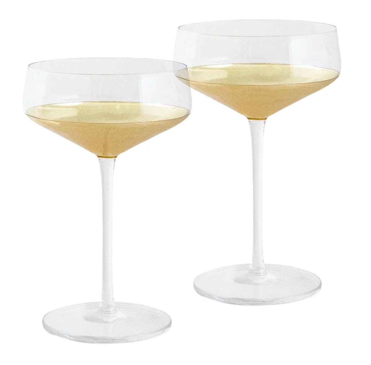 Cristina Re Coupe Estelle Gold Glasses - set of 2