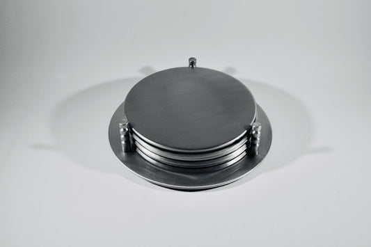 Pewter Finish Coasters (6)