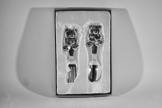Silver Plated Cutlery Set Big Bear – Fork & Spoon