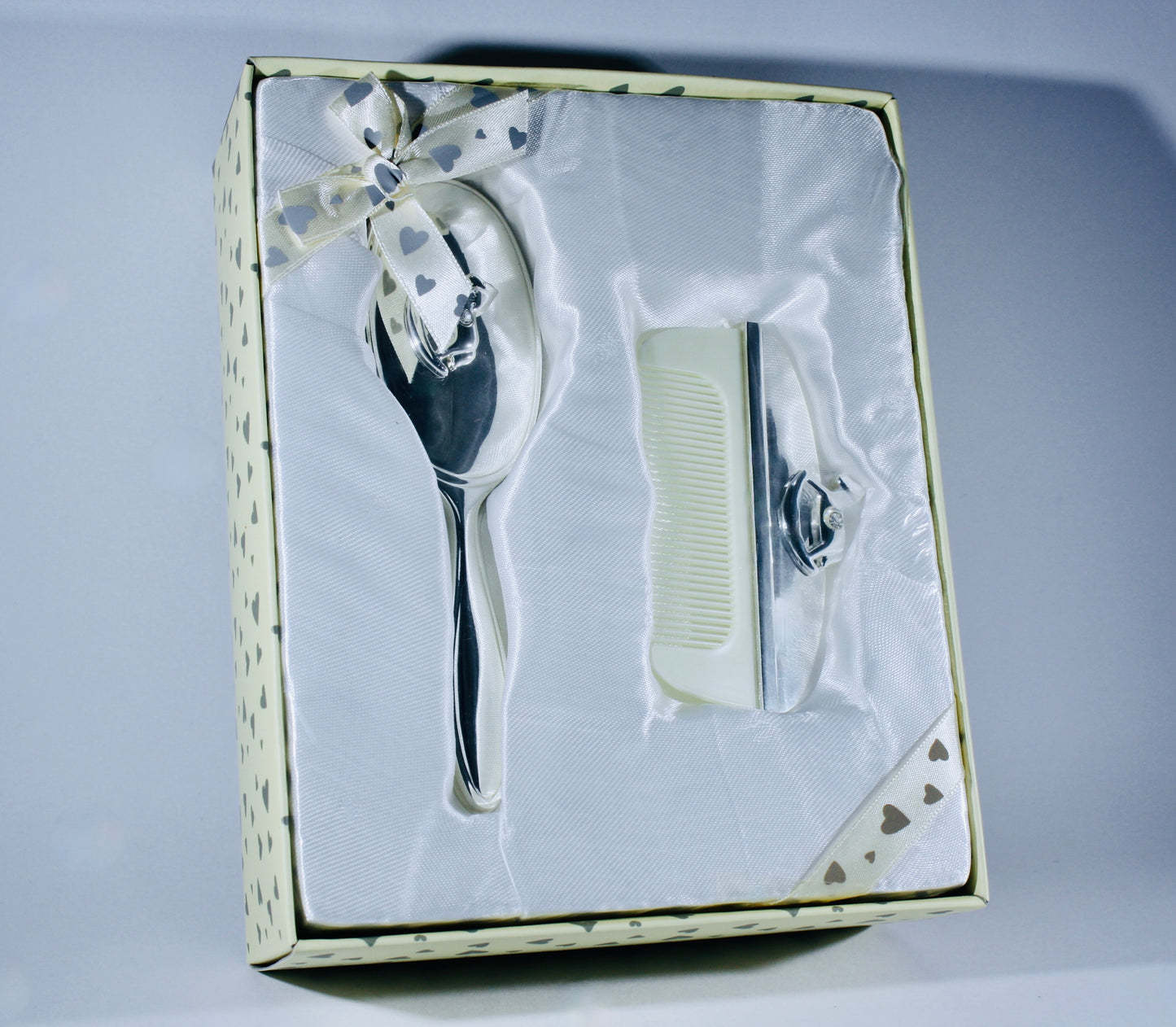 Silver Plated Brush and Comb Set