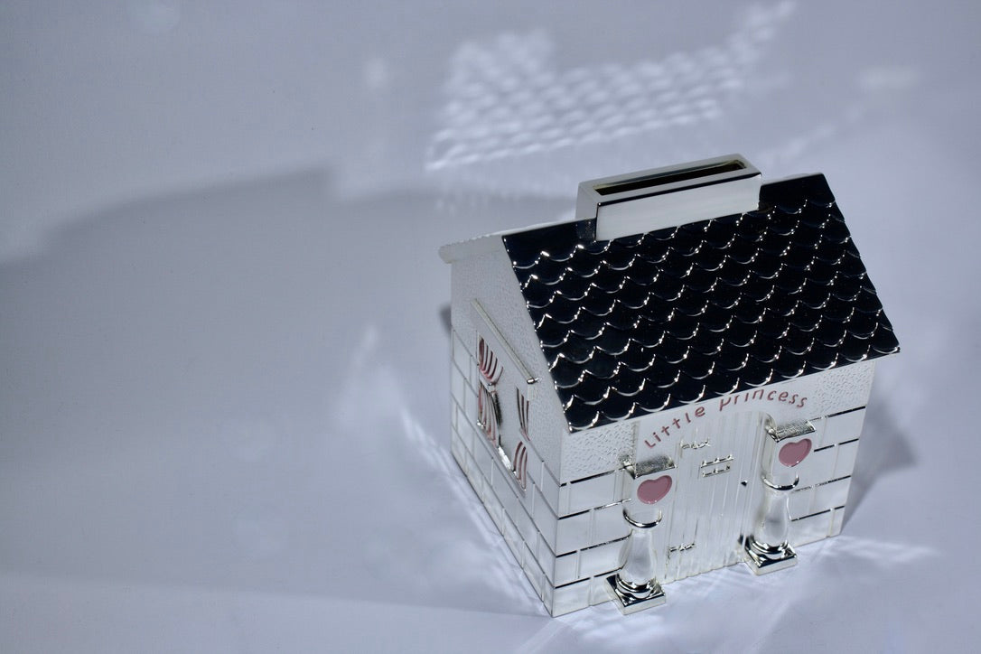 Silver Plated “Little Princess” House Money Bank