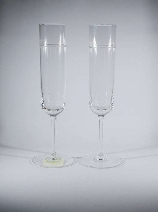 Vera Wang Wedgwood Vera Bande Toasting Flute Pair